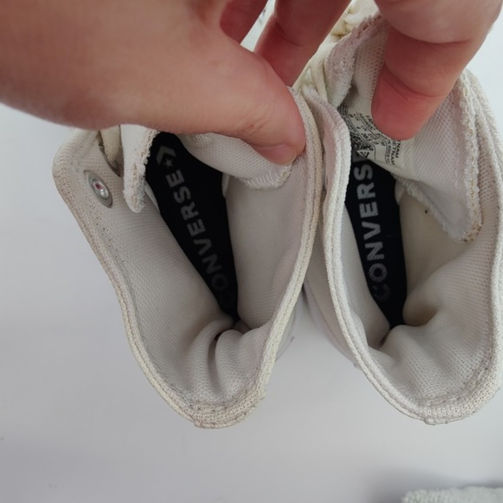Converse Womens Edgy Chunky Retro Lugged High Top Grunge Sneakers 6 Shoes White - Picture 13 of 16